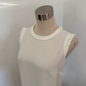 J. Crew Cream Sleeveless Blouse